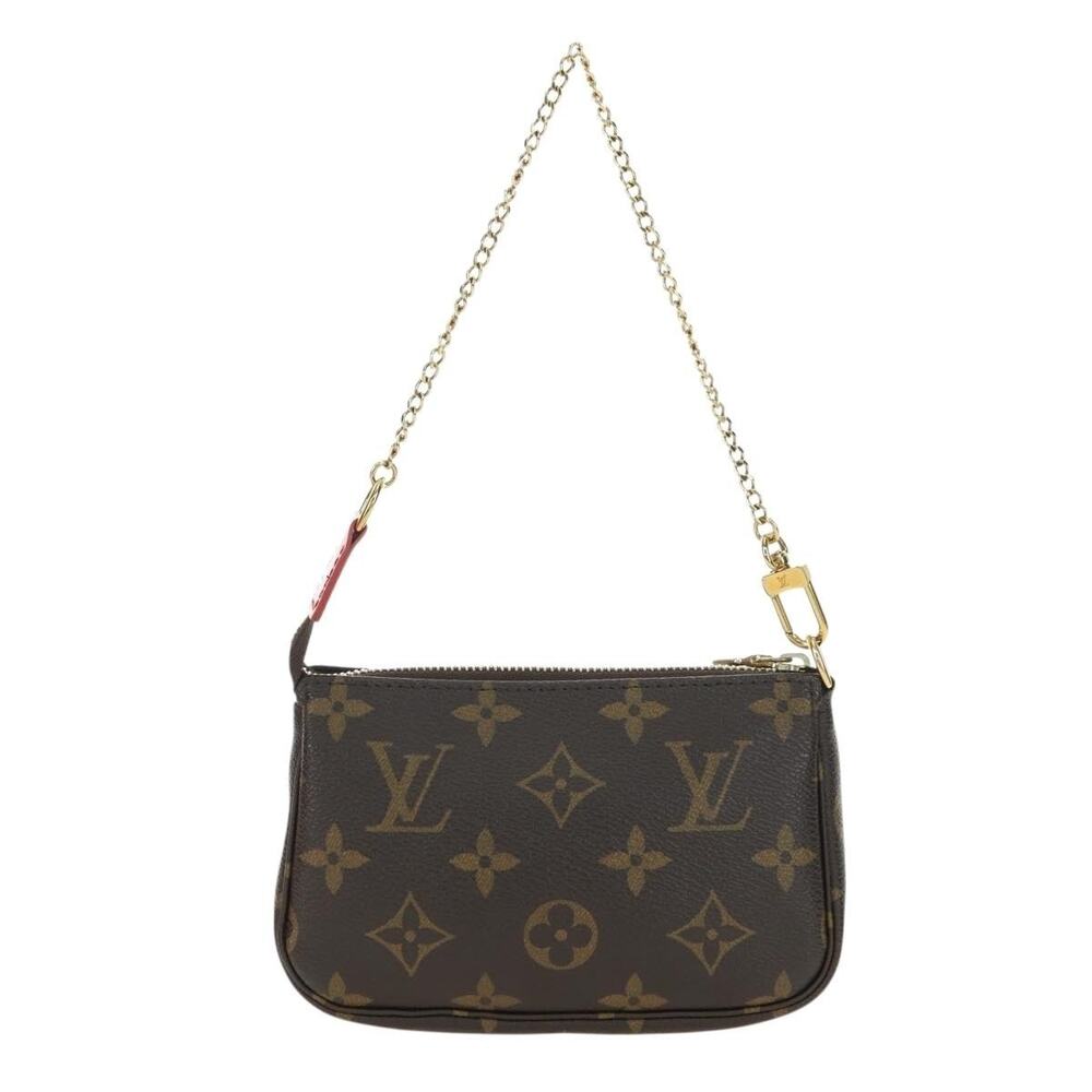 Louis Vuitton Monogram Vivienne Mini Pochette Accessoires Pouch Brown